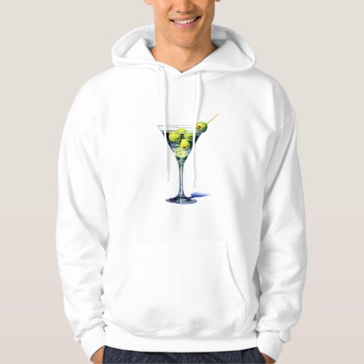 Martini mit Oliven Hoodie (Vorderseite)