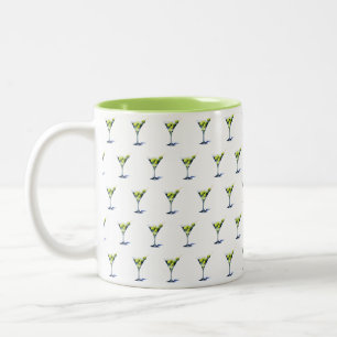 Martini mit Oliven Zweifarbige Tasse