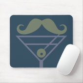 Martini Mustache Custom Mousepad (Mit Mouse)