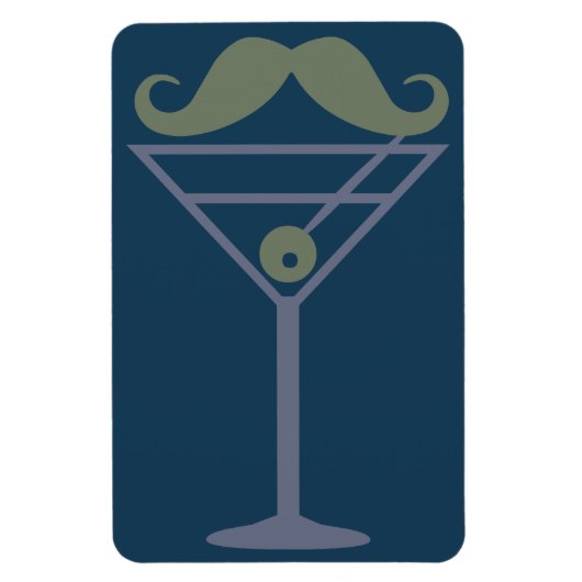 Martini Mustache Magnet (Vertikal)