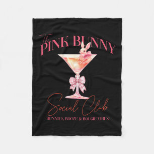 Martini Oaster Pink Bunny Schwanz Sozialverein Hap Fleecedecke