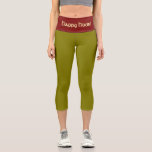 "MARTINI OLIVE" Custom High-Waisted Capri Pants Leggings<br><div class="desc">"MARTINI OLIVE" Custom High-Waisted Capri Pants. Customizable Olive Green High-Waisted Capri Pants. Step into statement-making style with the "MARTINI OLIVE" High-Waisted Capri Pants from the WOMEN'S APPAREL COLLECTION—where confidence meets customization. Featuring a sleek, sculpting fit, these capris feature slender olive green leggings and a pimento waistband with an eye-catching text...</div>