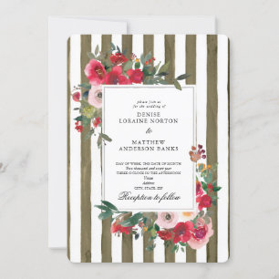 Martini Olive Green Hochzeitseinladung Einladung