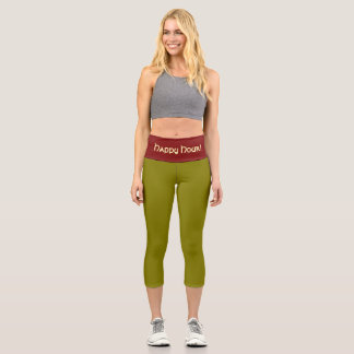 "MARTINI OLIVE" Maßgeschneiderte Capri-Hose mit ho Capri Leggings