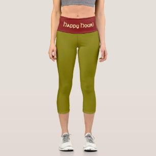 "MARTINI OLIVE" Maßgeschneiderte Capri-Hose mit ho Capri Leggings