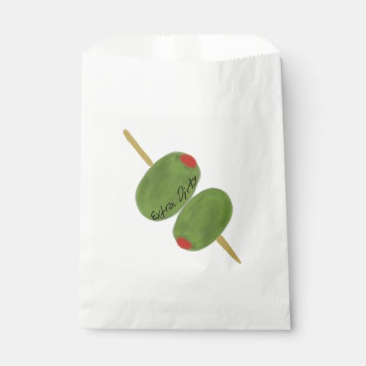 Martini Olives Favor Bag Geschenktütchen (Vorderseite)