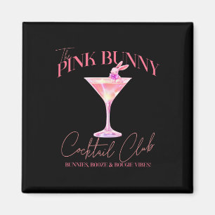 Martini Ostern Rosa Hase Schwanz Social Club Frohe Magnet