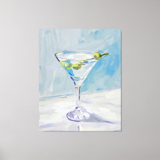 Martini Painting Canvas Leinwanddruck (Vorderseite)