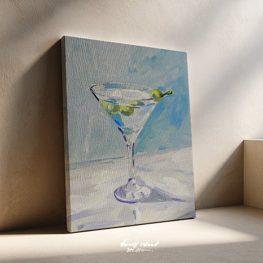 Martini Painting Canvas Leinwanddruck