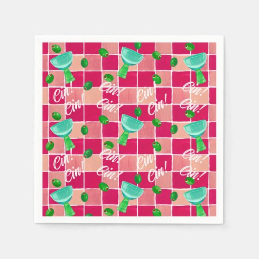 Martini-Papierservietten Serviette (Vorderseite)