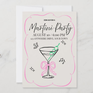 Martini Party Einladung