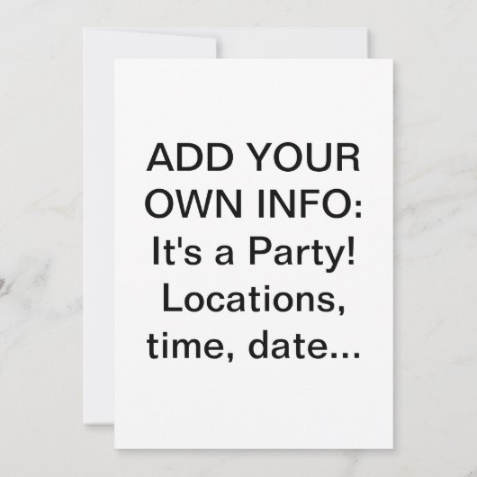 Martini-Party Einladung (Rückseite)