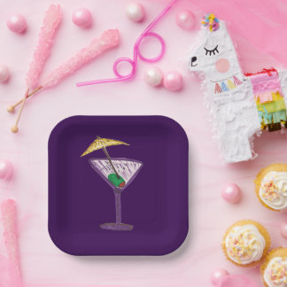 Martini Party Pappteller