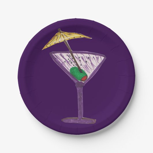 Martini Party Pappteller (Vorderseite)
