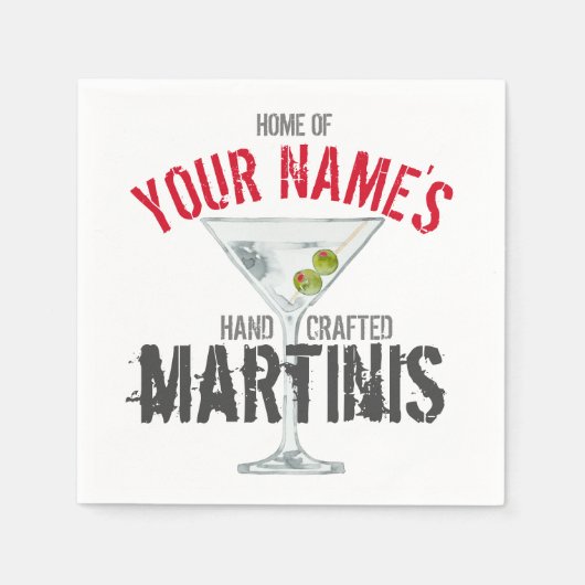 Martini Personalisiert Serviette (Vorderseite)