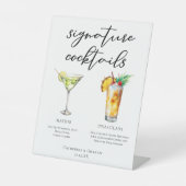 Martini Piña Colada Signature Cocktails Menü Sockelschild (Vorderseite)