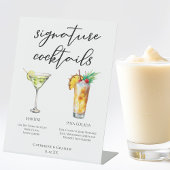 Martini Piña Colada Signature Cocktails Menü Sockelschild