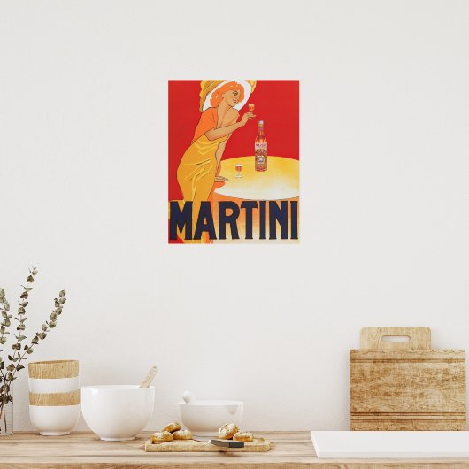 Martini-Plakat Poster (Küche)