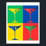 Martini Pop Art Vibes Poster<br><div class="desc">Mit diesem lebendigen Pop Art Poster von Martini können Sie Ihren Platz noch vergrößern! Mit einem kühlen und farbenfrohen Design bringt dieses Kunstwerk eine moderne Drehung in das klassische Martini-Glas. Ideal, um Ihren Zuhause-Bar, Ihre Küche oder Ihren Aufenthaltsbereich mit viel Spaß und Eleganz auszustatten. Die lebhaften Farben und die dynamische...</div>