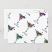 MARTINI POSTCARD POSTKARTE (Vorne/Hinten)