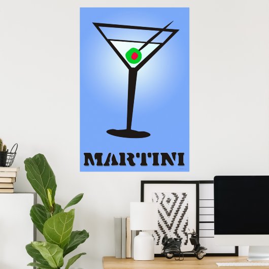 Martini Poster (Heimbüro)