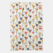 Martini Print - Stilvolle Cocktail-Bar-Dekoration Geschirrtuch (Vertikal)