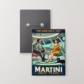 Martini Raumfahrtposter Die Martini 1957 Button (Vorderseite/Rückseite)