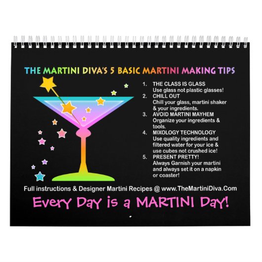 MARTINI RECIPE CALENDAR - Urlaub & Saison Kalender (Titelbild)
