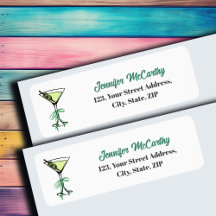 Martini Return Address Label