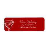 Martini Return Address Labels (Vorne)