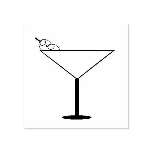 Martini Rubber Briefmarke Gummistempel (Prägung)