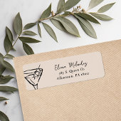 Martini Rücksendeadressen-Aufklebers