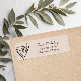 Martini Rücksendeadressen-Aufklebers