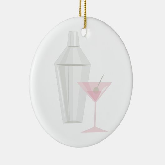 Martini Shaker Keramik Ornament (Rechts)