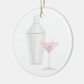Martini Shaker Keramik Ornament (Links)