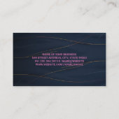 Martini-Shaker-Logo | Abstrakter Hintergrund Visitenkarte (Rückseite)