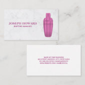 Martini Shaker Visitenkarte (Vorne/Hinten)