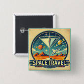 Martini Space Travel 1957 New World Logo Button (Vorne & Hinten)