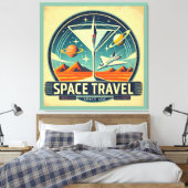 Martini Space Travel 1957 New World Logo Leinwanddruck (Insitu (Schlafzimmer))
