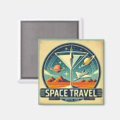 Martini Space Travel 1957 New World Logo Magnet (Vorderseite/Rückseite)