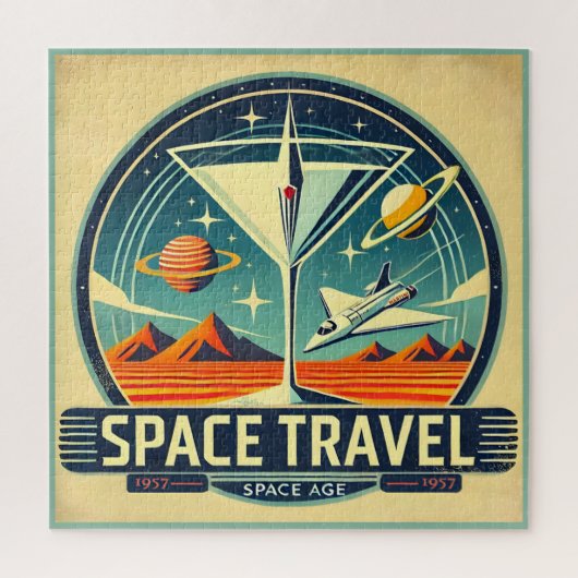 Martini Space Travel 1957 New World Logo Puzzle (Vertikal)