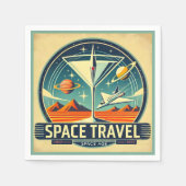Martini Space Travel 1957 New World Logo Serviette (Vorderseite)
