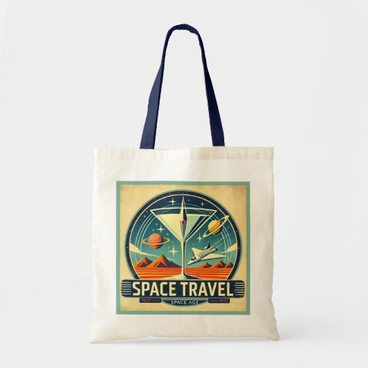 Martini Space Travel 1957 New World Logo Tragetasche (Vorne)