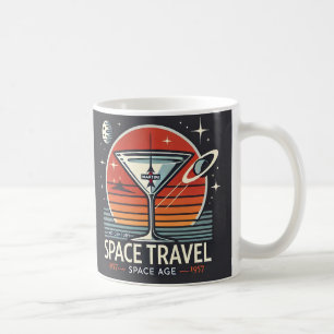 Martini Space Travel 1957 Space Age Logo Kaffeetasse