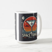 Martini Space Travel 1957 Space Age Logo Kaffeetasse (VorderseiteRechts)