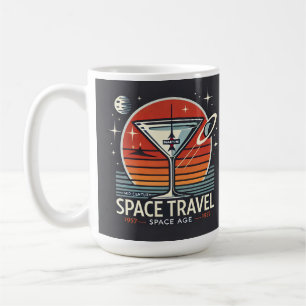 Martini Space Travel 1957 Space Age Logo Kaffeetasse