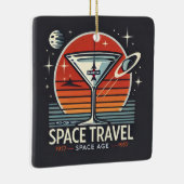 Martini Space Travel 1957 Space Age Logo Keramikornament (Rechts)
