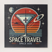 Martini Space Travel 1957 Space Age Logo Puzzle (Vertikal)