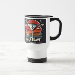 Martini Space Travel 1957 Space Age Logo Reisebecher
