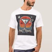 Martini Space Travel 1957 Space Age Logo T-Shirt (Vorderseite)